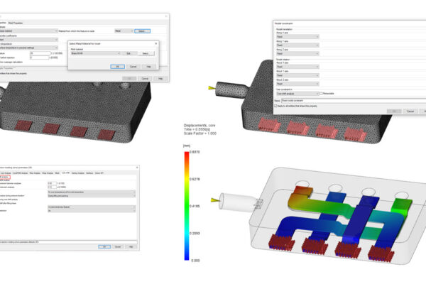 You can see two components with core 3D and Part insert 3D.