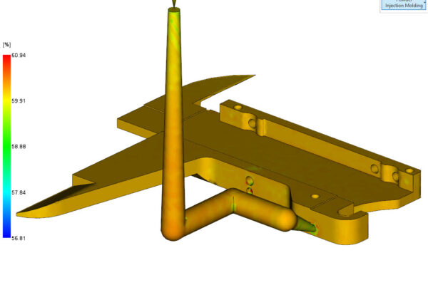 You can see a component with a powder volume concentration scale.