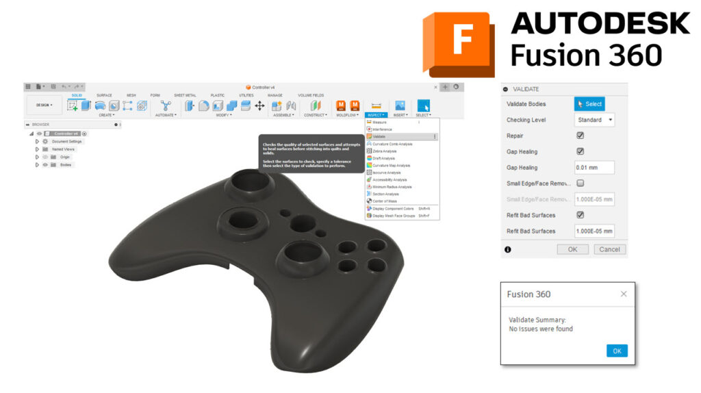 You can see a tool showing the validate settings.