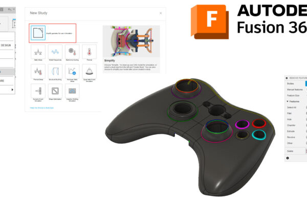 You can see the simplify geometry for use simulation