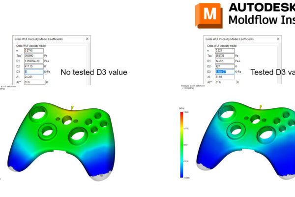 You can see two components in which one shows the no tested D3 value and the other the tested value.