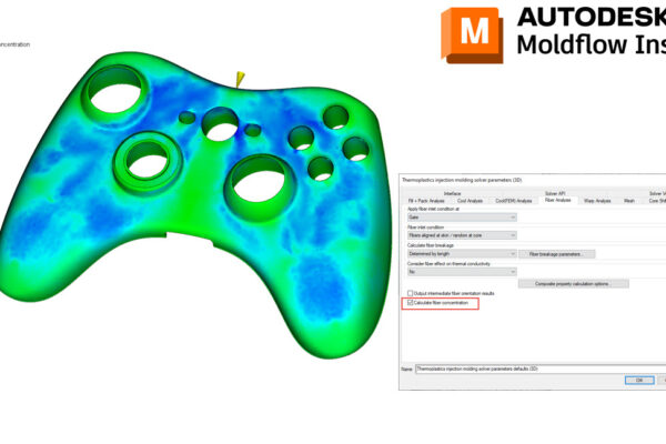 Did you know that Moldflow can calculate the fiber volume concentration?

If you are using Moldflow Insight 2023 and have installed Scandium, one of the tech preview features is fiber volume concentration. Simply set up a normal fiber analysis and ensure to turn on fiber volume concentration (Process Settings - Advanced Options - Solver Parameters - Edit - Fiber Analysis - Calculate Fiber Concentration).

The volume of fibers can impact items such as shrinkage, warpage, and surface appearances.
