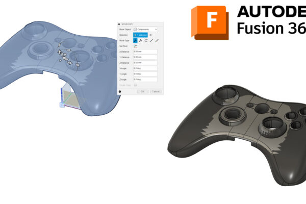 You can see two components where you can see the wharped shaped export and part design.