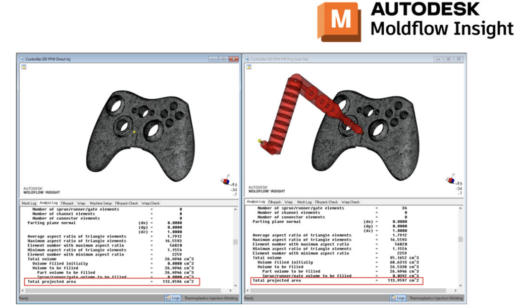 Optimize Moldflow Analysis: Discover How to Calculate the Projected Area of Hot Runners for Efficient Mold Design