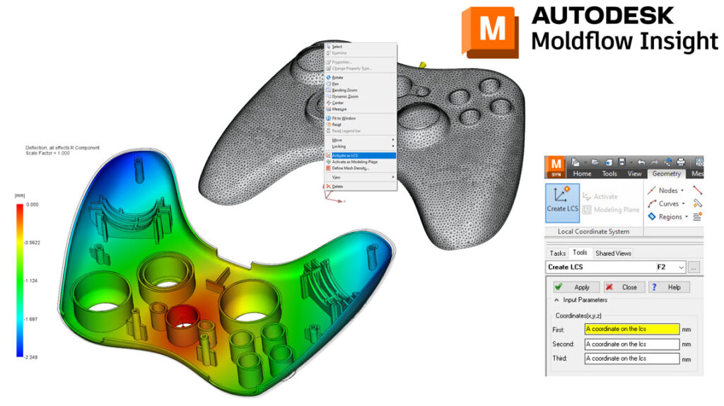 How to use Local Coordinate Systems in Moldflow - MFS
